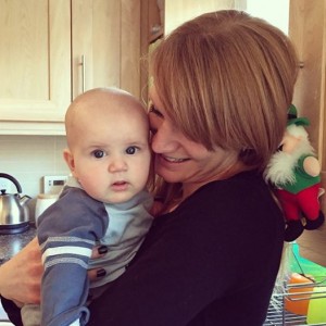 Day 241: Meeting my gorgeous cousin's son Sid for the first time and having lovely snuggly, squishy cuddles with him