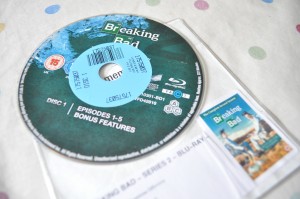 Day 145: Curling up on the sofa with Neil to watch two more episodes of current box-set obsession Breaking Bad