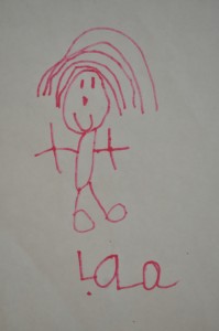 Day 313: This smiley little picture drawn by my five year old :)