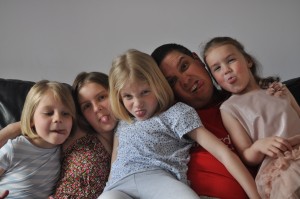 Day 402: We've got Sophie for the weekend and I always try and capture Neil with all his girls. Everyone protests profusely every single time but I know they'll be grateful for the photos when they're older.