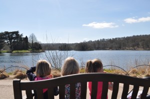 Day 404: A picnic with the girls overlooking the lake at Trentham Gardens followed by looking for treasure in the fountains, playing in the adventure playground and eating ice cream in the sunshine