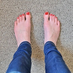 Day 464: I painted my toenails! (It happens approximately twice a year - at most - so this was a momentous occasion. My favourite colour too :)