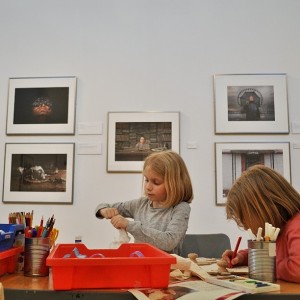 Day 395: Easter crafts at the Shire Hall Gallery meant the girls got to be creative and messy, while I got to explore a photography exhibition #winwin