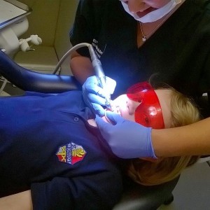 Day 414: We go to the dentist twice a year and have done ever since the girls first got their teeth as babies. I want them to be comfortable being at the dentist and looking after their teeth instead of scared of it like a lot of people are. My three little troopers were fab today during their scrape-and-polish time in the chair