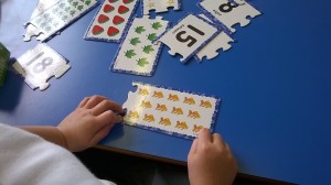 Day 218: I got to spend the afternoon having precious one-to-one time at school with Lola learning all about how they do Maths in Reception. Snuck a sneaky photo :)